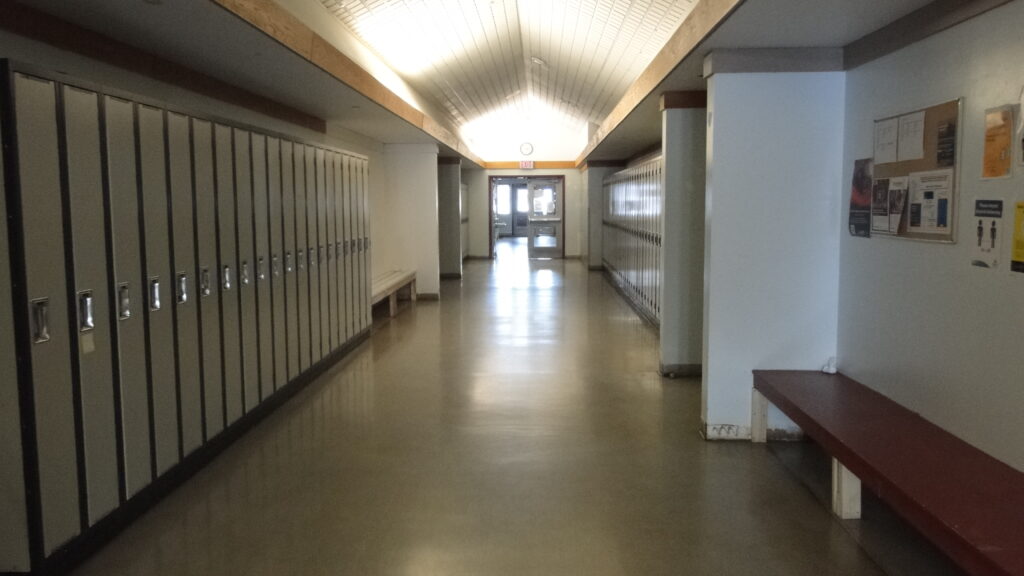 Highschool Hallway our Educational Divisions